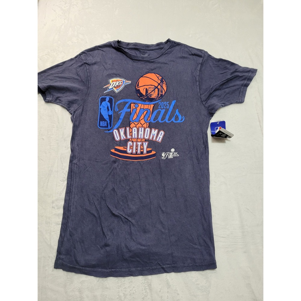 NWT Stadium Essentials NBA Finals OKC Thunder Women M Blue  Graphic Tee 2025